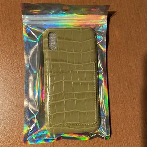 iPhone X/XS case with card holder.